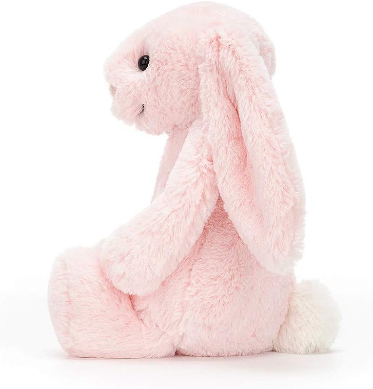 Jellycat Bashful - Peluche de conejo rosa, tamaño mediano