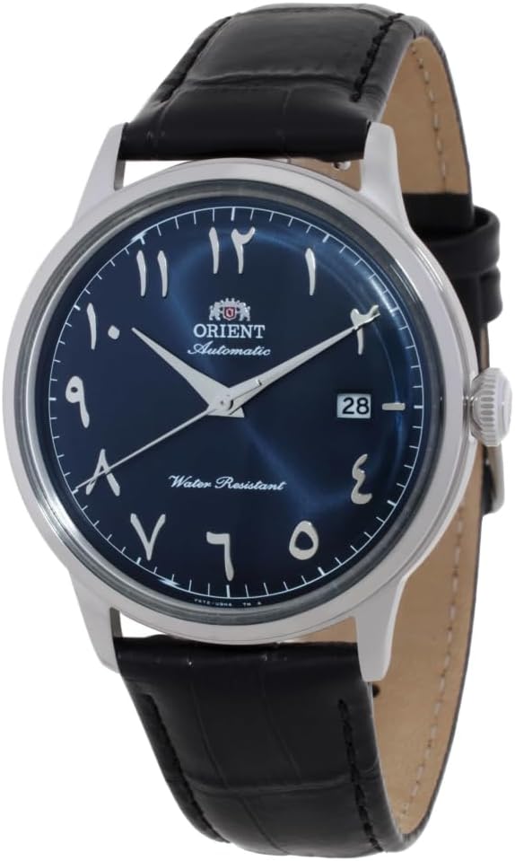 Orient Reloj automático clásico para hombre con esfera azul marino RA-AC0036L30B