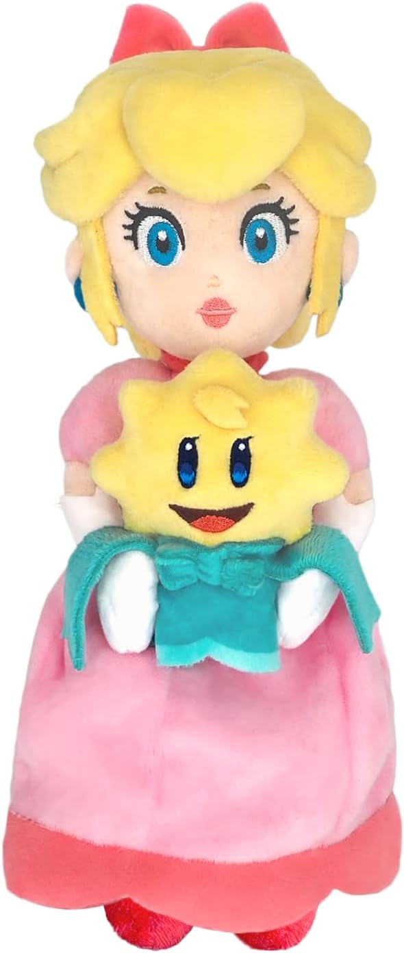 Little Buddy 1997 Princesa Melocotón: Showtime, Peach & Stella - Peluche de 10 pulgadas