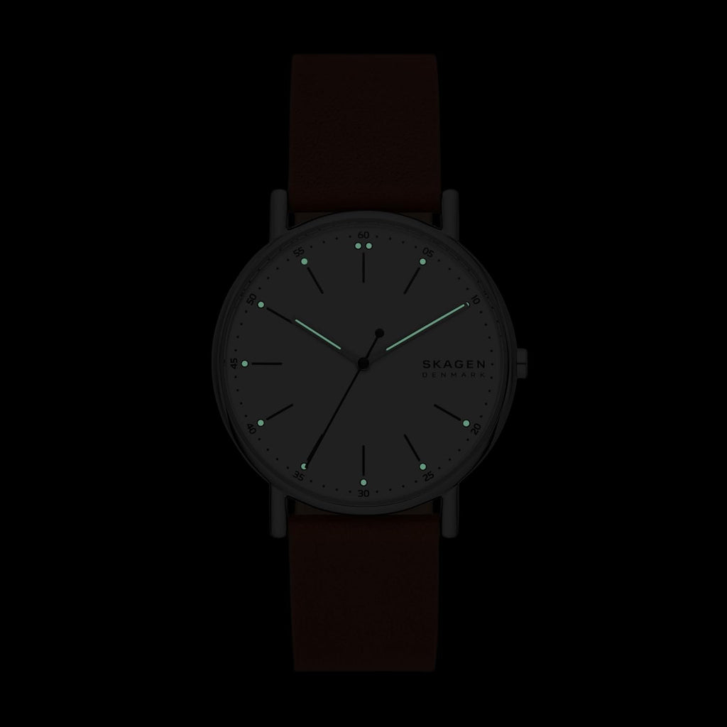 Skagen Signatur - Reloj minimalista de acero inoxidable para hombre