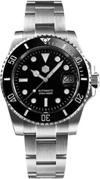 San Martin SN0017G-E - Reloj mecánico automático para hombre, 1.575 pulgadas, 20 bares, reloj de buceo, resistente al agua