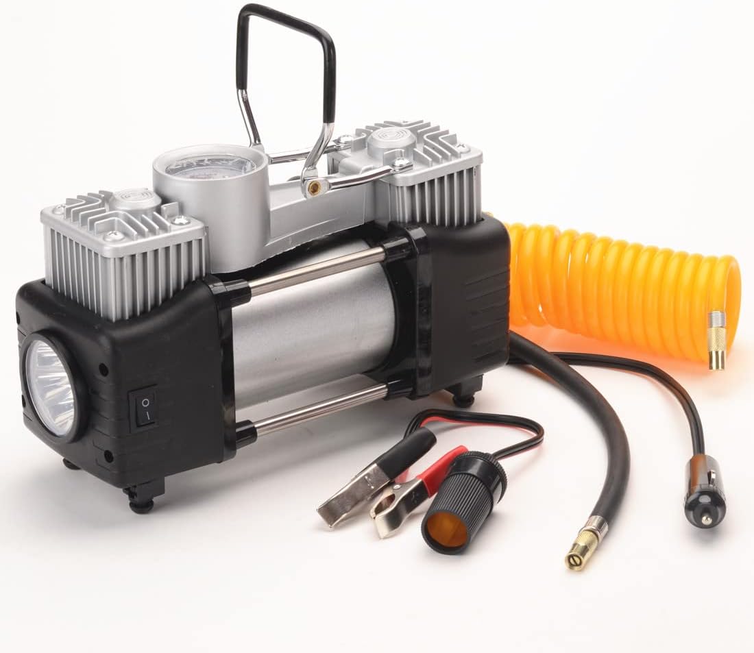 FLZOSPER Kit de compresor de aire de metal de 6 piezas DC 12V, bomb...
