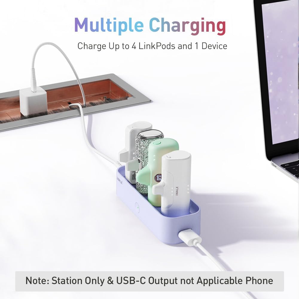 Estación de Carga iWALK para Cargador Portátil iWALK 4500mAh, 4800m...