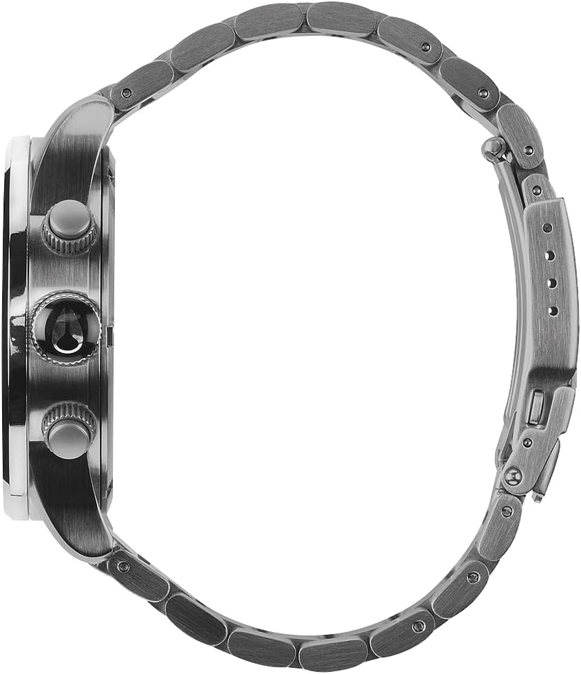NIXON Sentry Chrono A1390-328.1 ft - Reloj analógico clásico para hombre resistente al agua (esfera de reloj de 1.654 pulgadas, correa de acero inoxidable de 0.81 a 0.78 pulgadas)