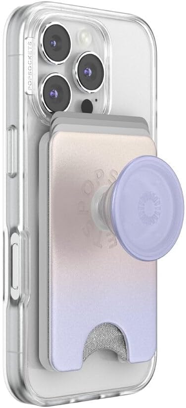 PopSockets - Cartera para teléfono MagSafe con agarre, neblina matutina