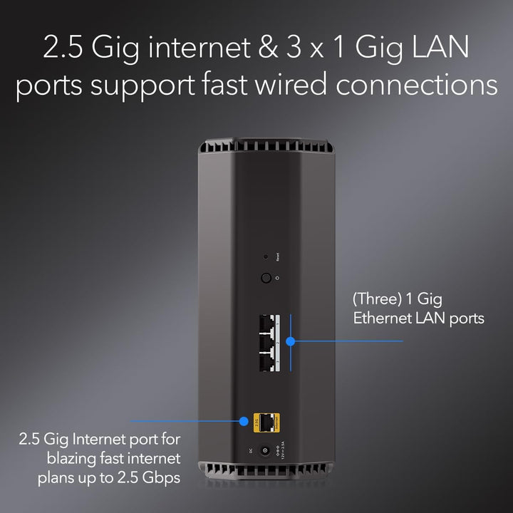 NETGEAR Nighthawk Router WiFi 7 de doble banda (RS150) - Solo route...