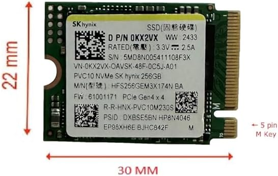 OEM Hyn PVC10 256GB M.2 PCI-e GEN 4X4 NVME SSD Unidad interna de es...
