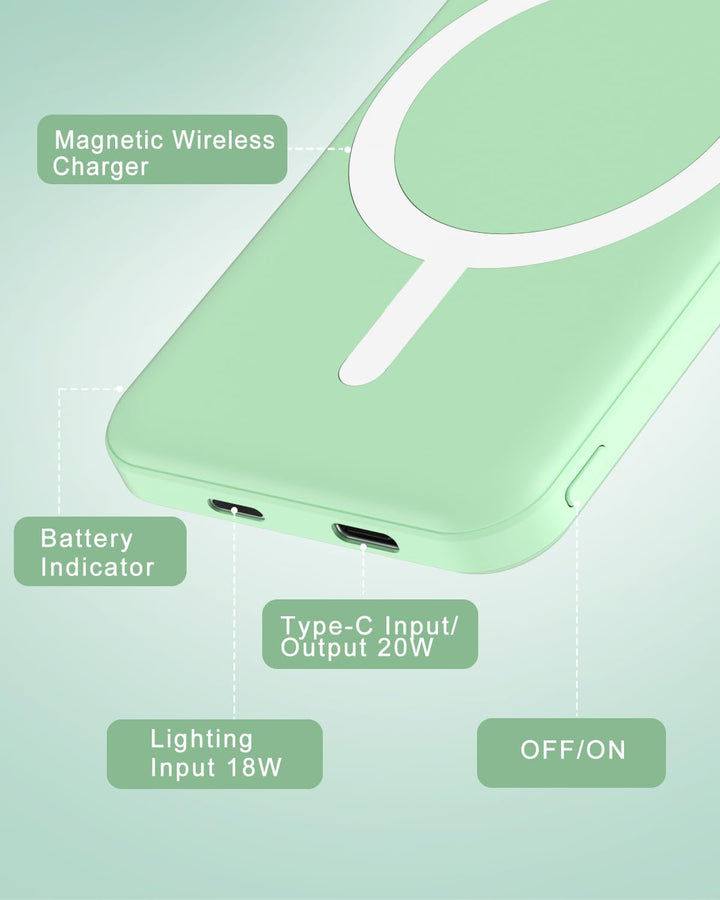 podoru para Magsafe Paquete de baterías, 5000 mAh banco de energía...