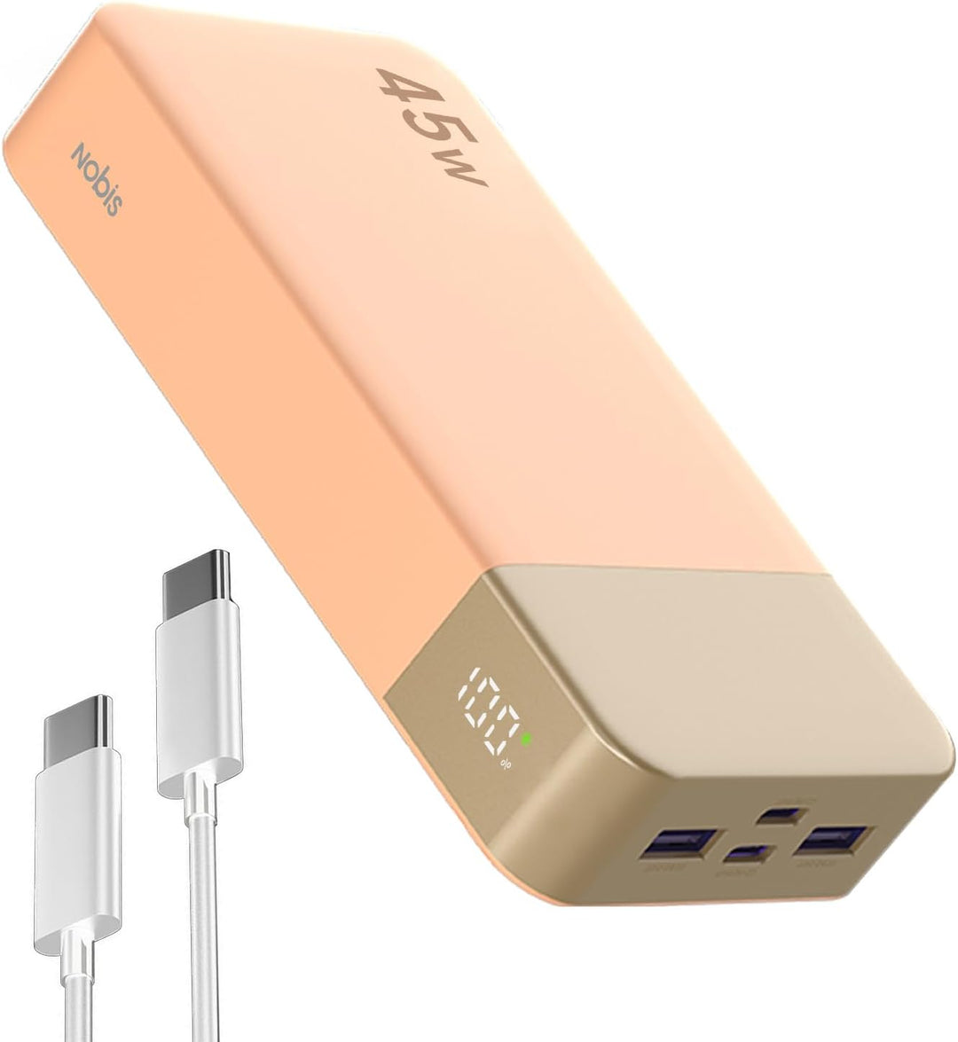 NOBIS Cargador portátil, banco de energía de 20000 mAh, banco de en...