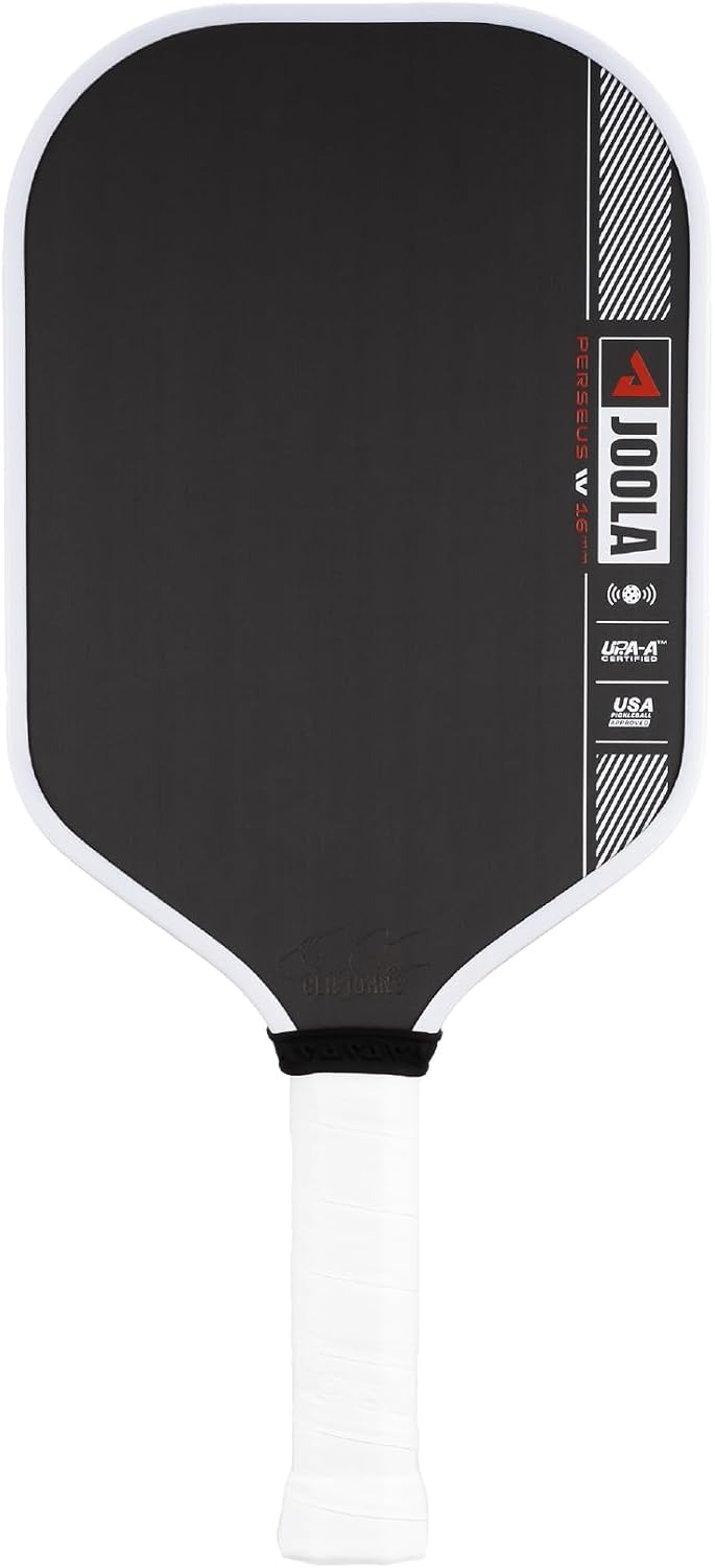 JOOLA Paletas de pickleball Pro IV – Superficie de fibra de carbono en bruto – Perseo, Hyperion, Scorpeus y Magnus – 0.551 in/0.630 in – Tech Flex Power – Núcleo de propulsión – Ancho o alargado