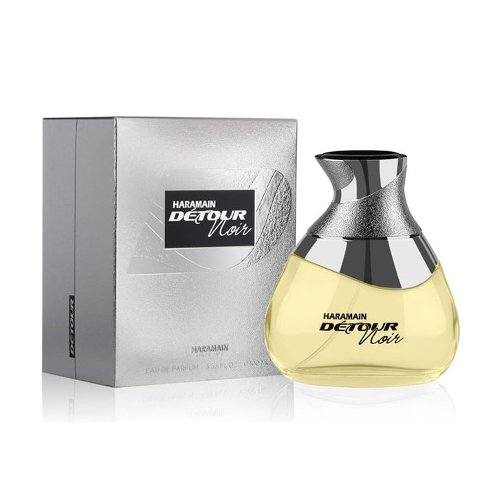 Al Haramain Detour Noir Eau de Perfume Spray para Unisex, 3.33 onzas