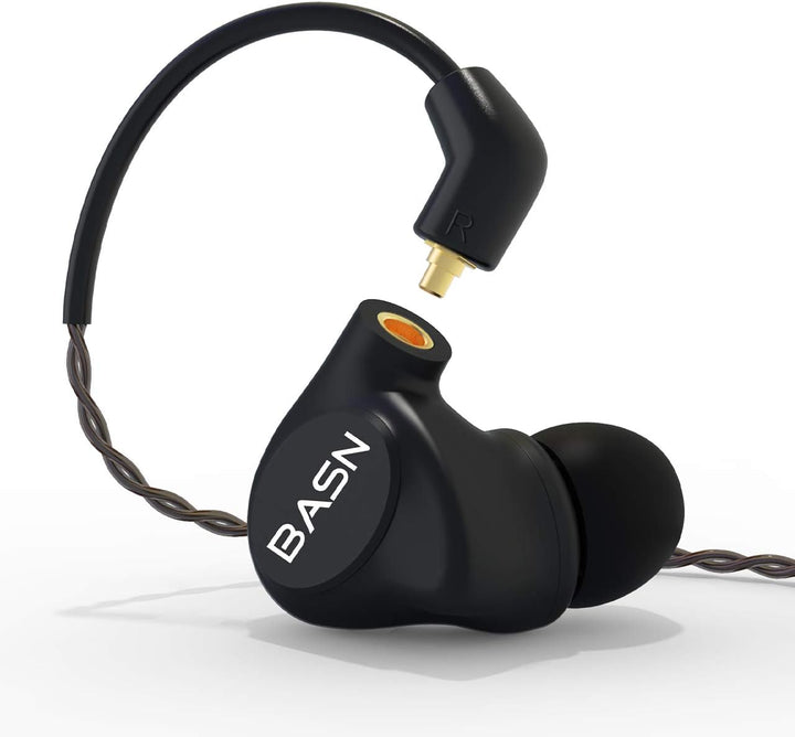 BASN Auriculares intraurales de metal con monitores para músicos, I...