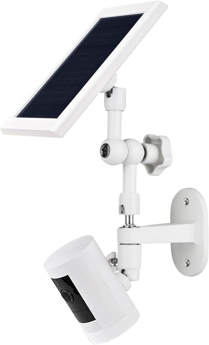 Soporte de pared 2 en 1 para panel solar de anillo batería