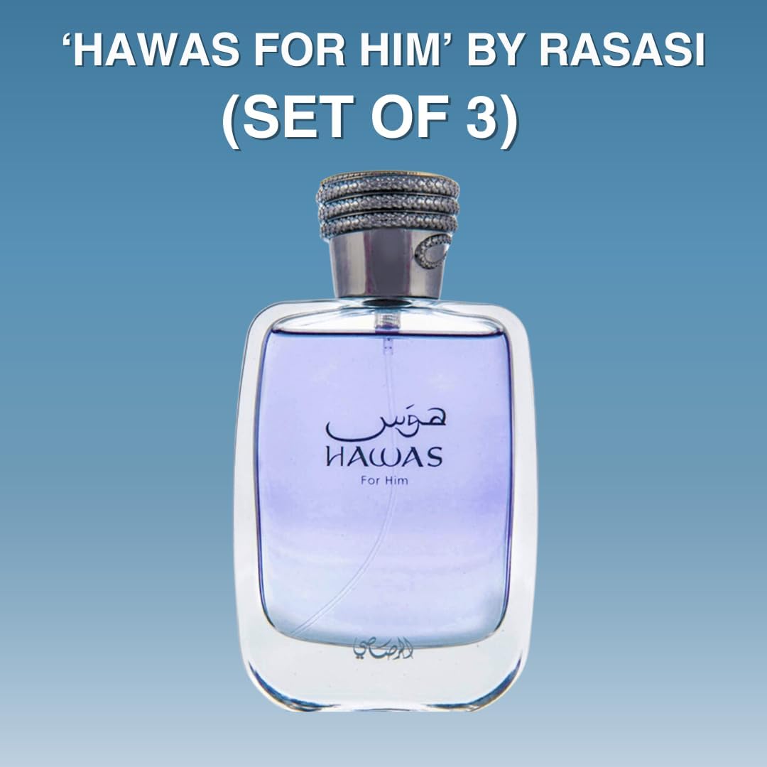 RASASI Hawas For Him EDP Spray 100ML (3.4 oz) Aromas de larga durac...