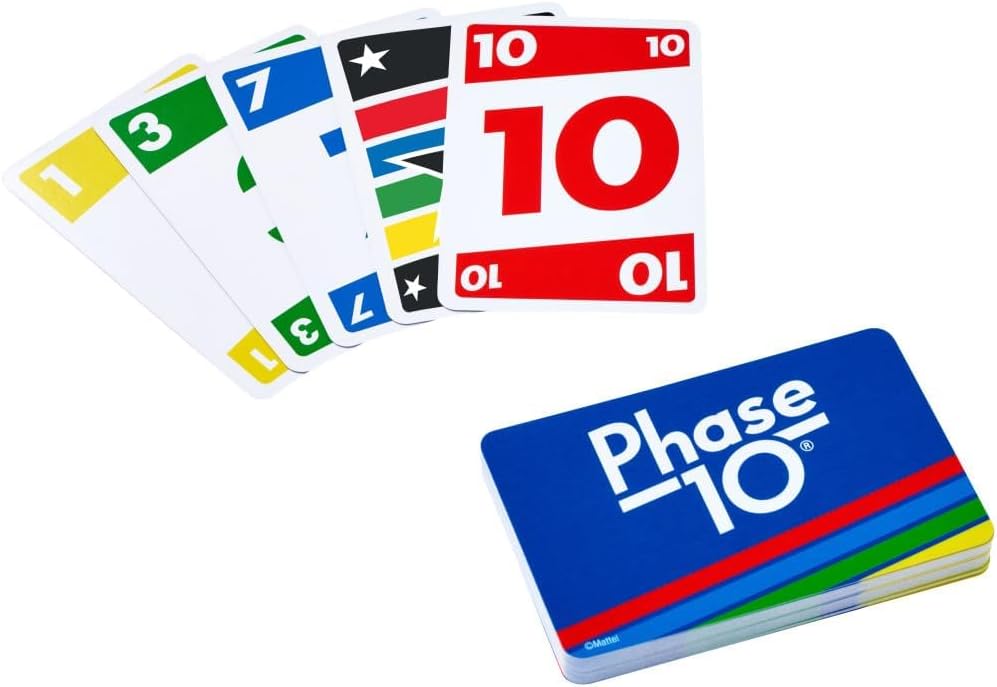 Mattel Juego de cartas Uno, Flip y Phase 10, paquete combinado de 3