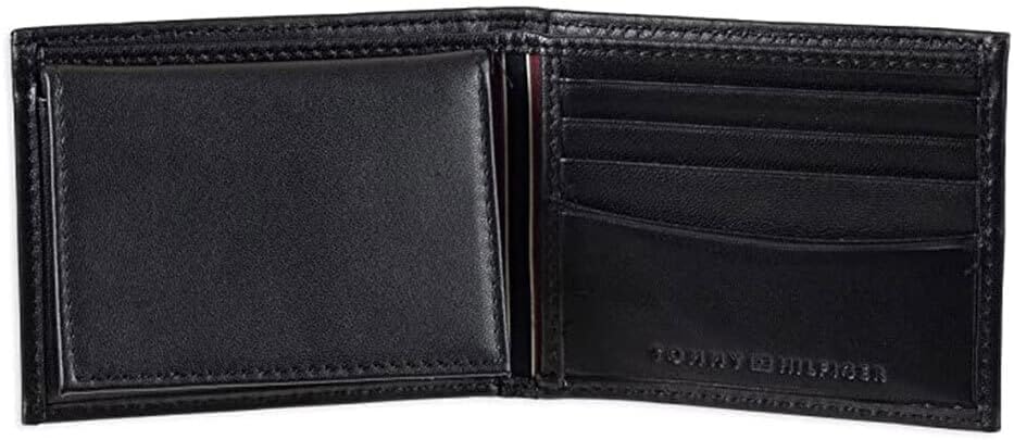 Tommy Hilfiger Cartera Passcase para hombre con ventana de identifi...