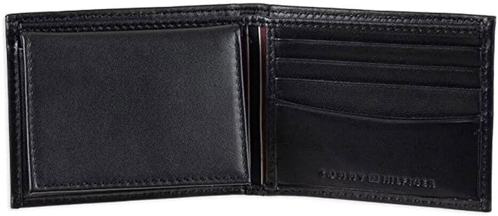 Tommy Hilfiger Cartera Passcase para hombre con ventana de identifi...