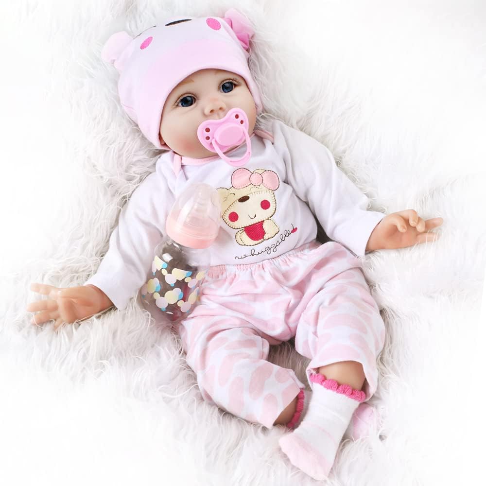 CHAREX Reborn Bebé Muñeca Niña - 16 Pulgadas Muñeca Recién Nacida de Vinilo Suave Realista que Parece Real, Mejor Juguete para Niños 3+
