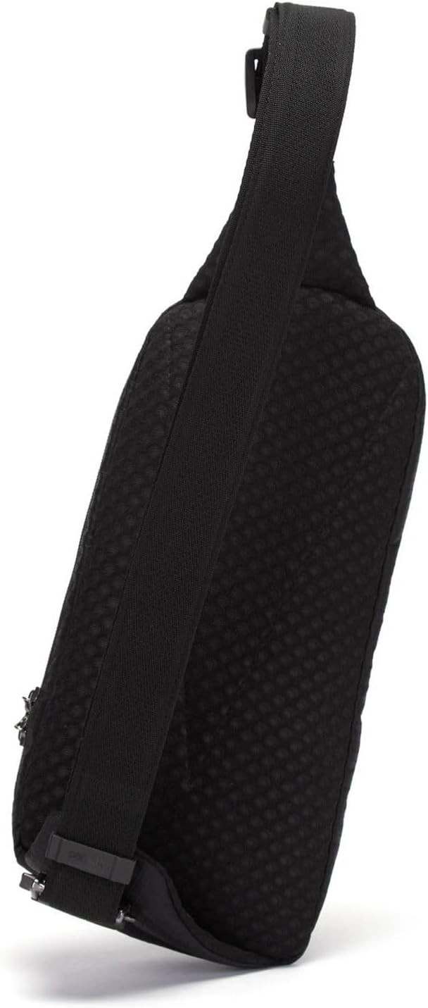 Pacsafe Vibe 150 - Paquete cruzado antirrobo de 2,2 litros, Negro azabache
