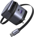 UGREEN Nexode - Bloque de cargador retráctil de 65 W, adaptador de carga