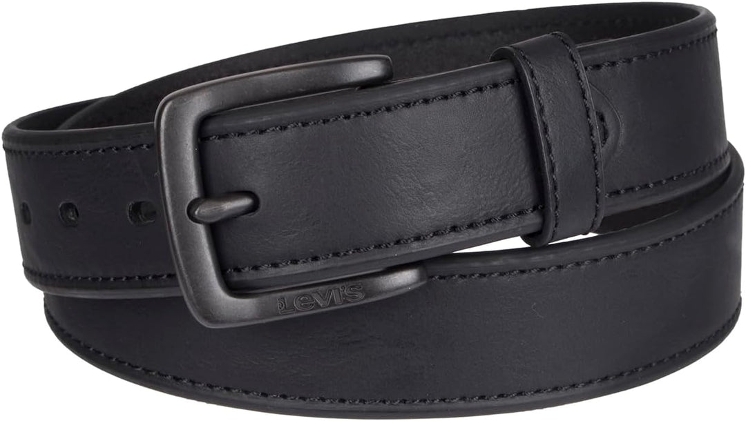 Levi's Cinturón de cuero casual para hombre, correa clásica par...