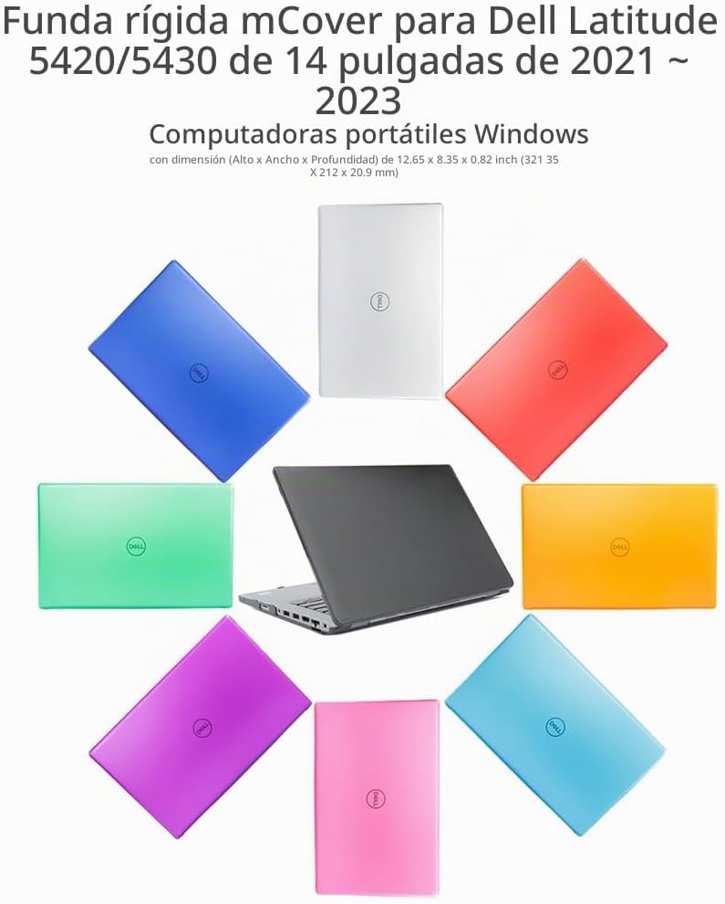 mCover Funda solo compatible con PC portátil Dell Latitude 5420 543...