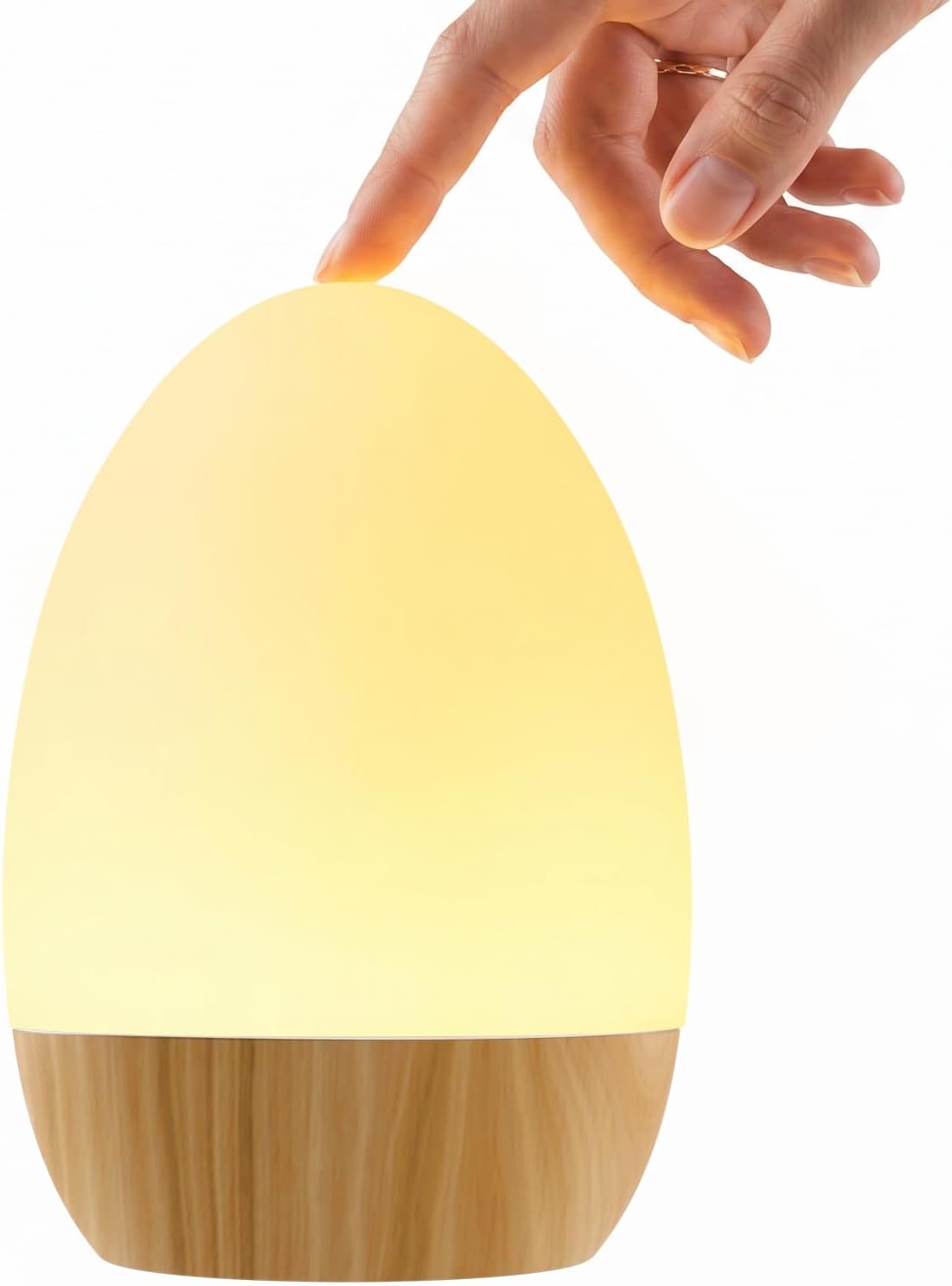 Lámpara Luz nocturna para guardería del bebé, luz táctil recargable con 17 modos de color, luz nocturna de bebé regulable continua para lactancia materna y dormitorio de los niños (Haya-1P)