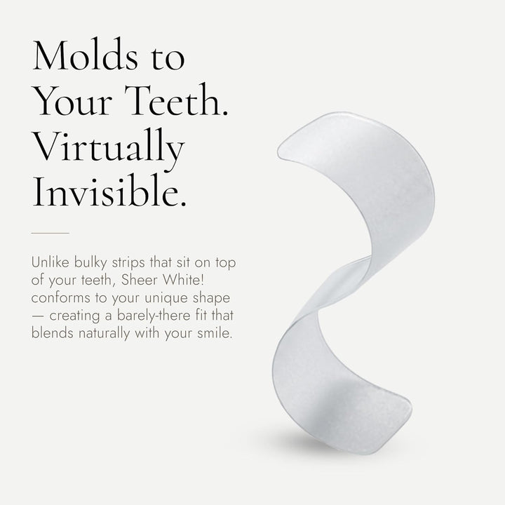 Sheer White! Tiras blanqueadoras de dientes \u2013 Fórmula de fuerz...