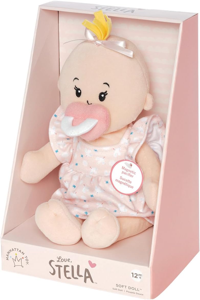Manhattan Toy Wee Baby Stella Peach - Muñeca suave de bebé de 12"