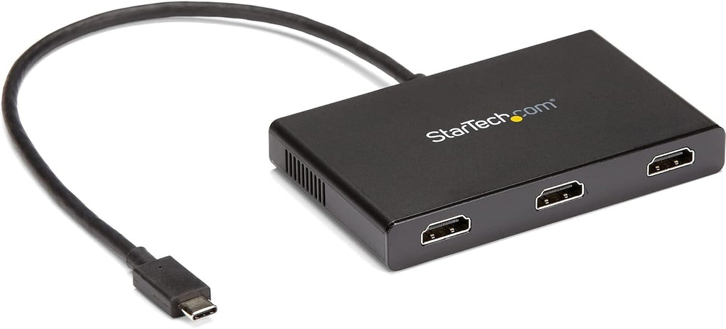 StarTech USB-C 3 x HDMI MST Hub, Triple 1080p 60Hz, Dual 4K 30Hz