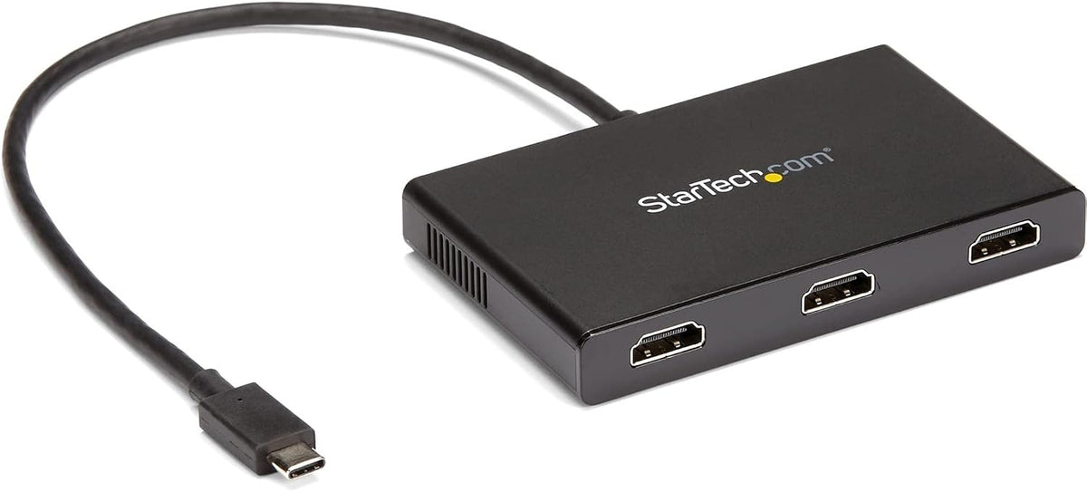 StarTech USB-C 3 x HDMI MST Hub, Triple 1080p 60Hz, Dual 4K 30Hz