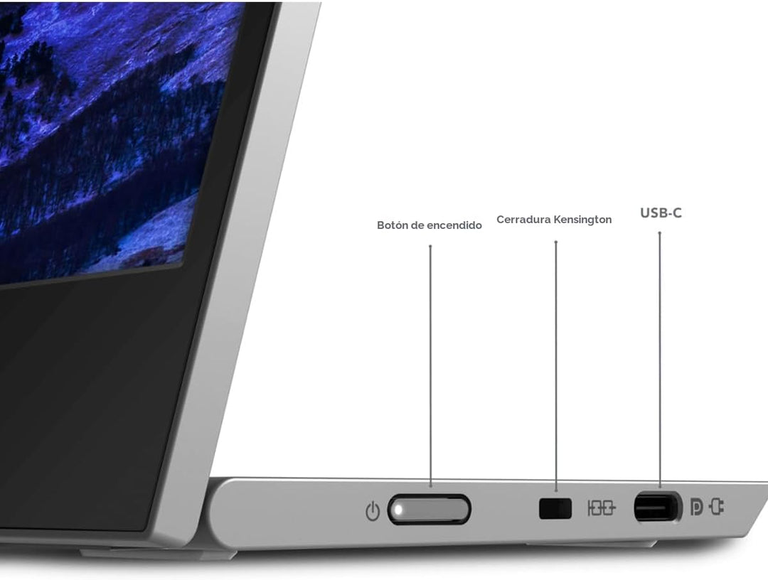 Lenovo Monitor portátil L15, pantalla de 15.6 pulgadas, resolución...