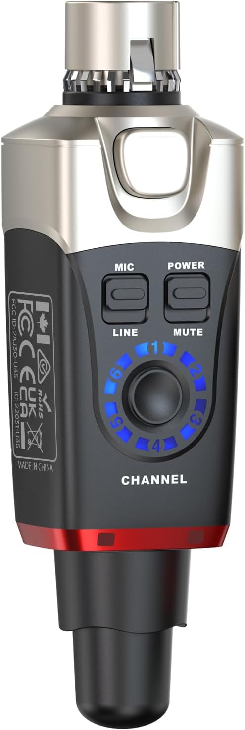 Xvive U35 Sistema Inalámbrico de Micrófono Dinámico con Transmisor...