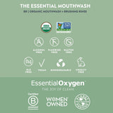 Essential Oxygen, Enjuague de cepillado orgánico certificado, combo...