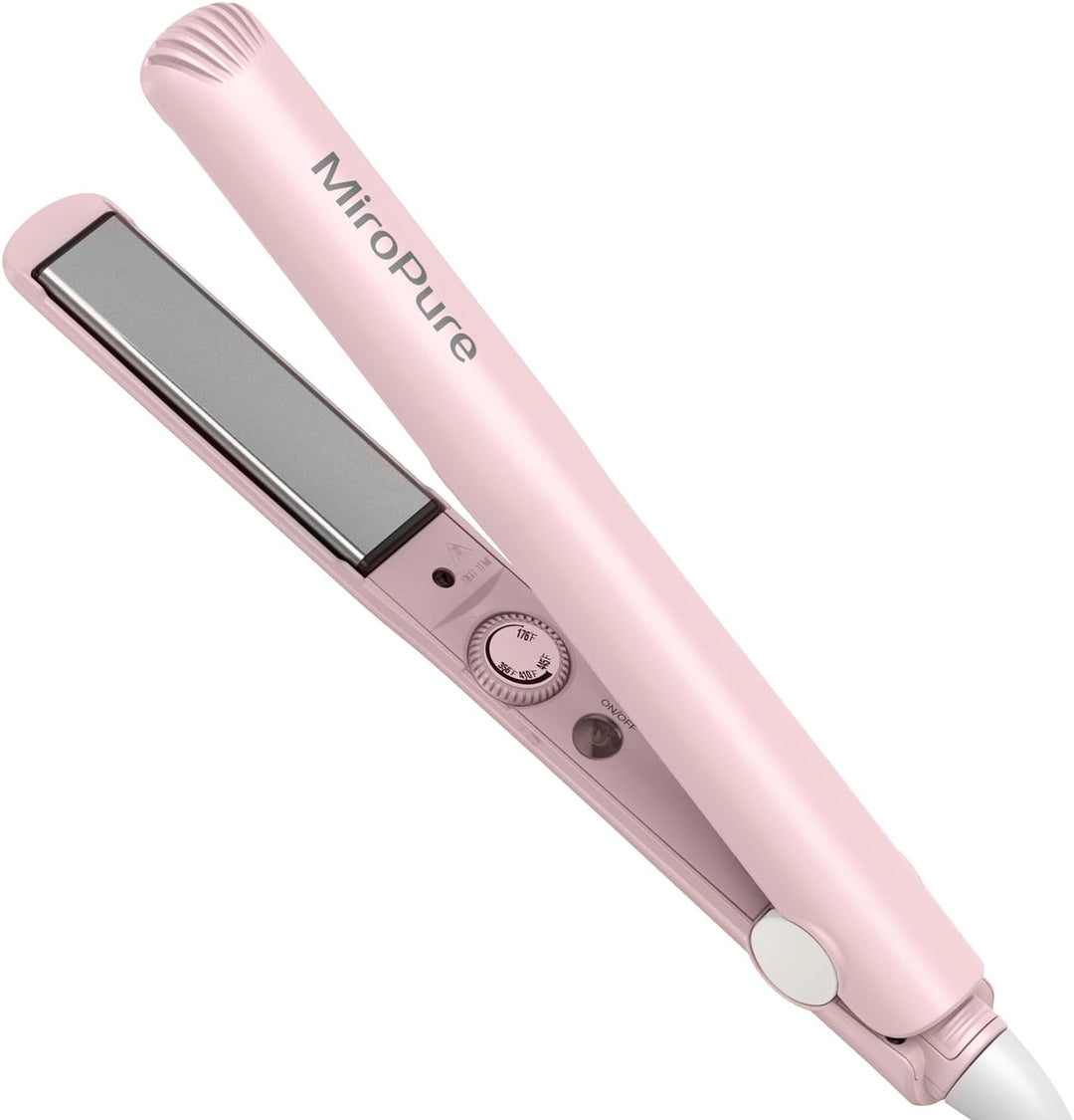 MiroPure Plancha plana de 1 pulgada, plancha de pelo con calentamie...