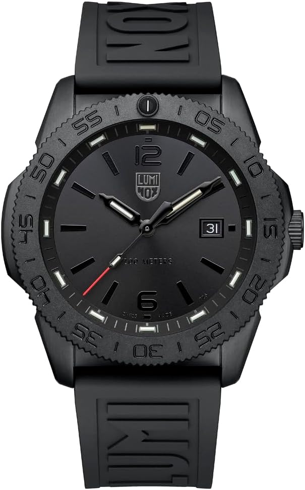 Luminox Pacific Diver 3121 Blackout - Reloj de buceo para hombre, 1.732 in