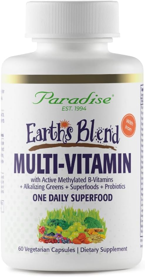 Paradise Herbs Earth's Blend Multivitamínico diario para mujere...