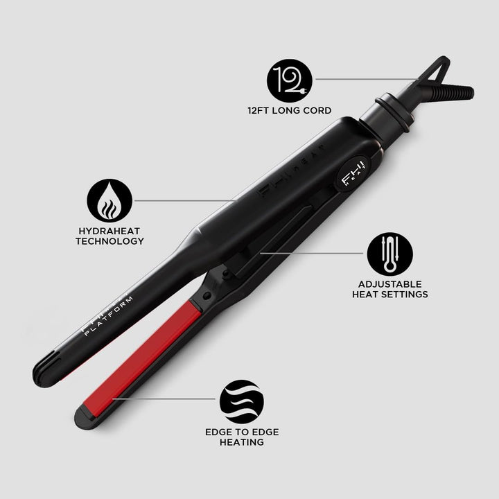 FHI HEAT Plancha de pelo de turmalina Platform Pro Styling para tod...