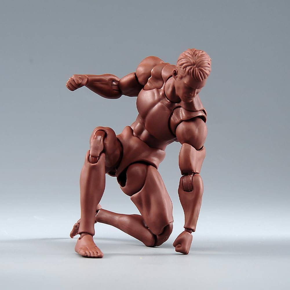 Fremego Figura de acción masculina a escala 1\/12, figura muscular...
