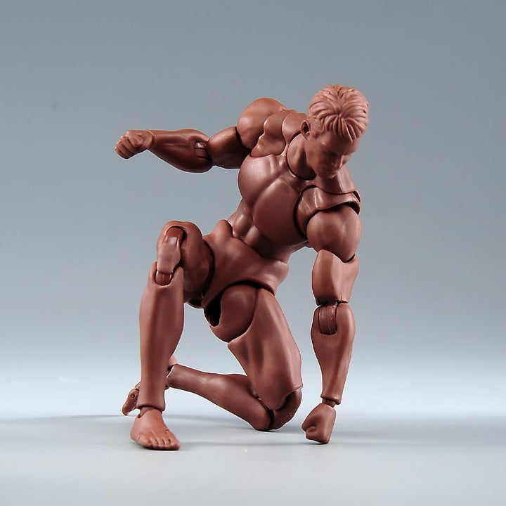 Fremego Figura de acción masculina a escala 1\/12, figura muscular...