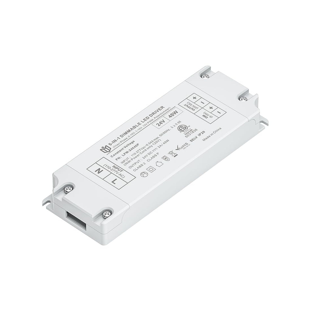 BTF-LIGHTING Fuente de alimentación regulable con certificación ETL de