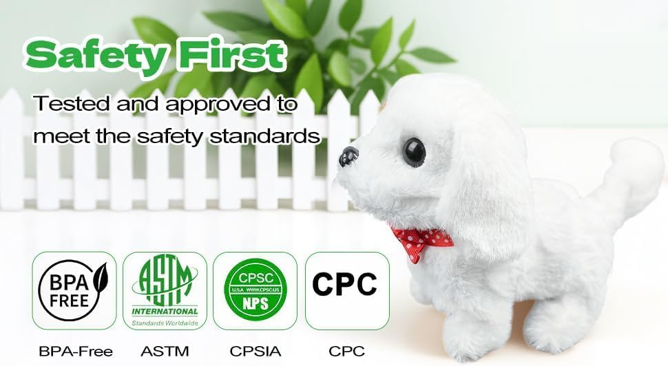 Bvrocio Juguete electrónico interactivo de peluche para