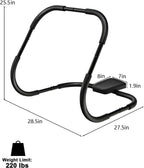 Equipo de abdominales para abdominales, rodillo abdominal, dispositivo asistente para sentarse, máquinas de entrenamiento abdominal para ejercicio en casa, fuerza central, negro