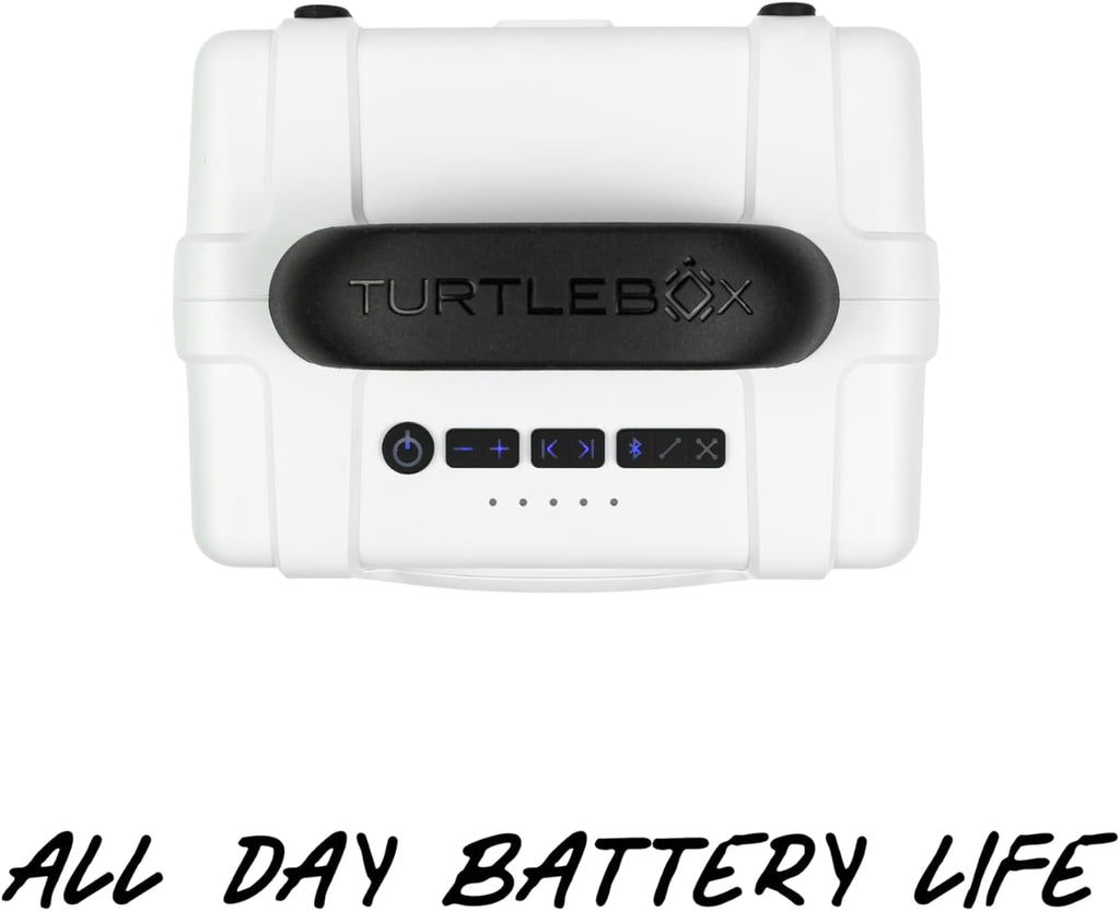 Turtlebox Cub - Altavoz Bluetooth para exteriores, color blanco