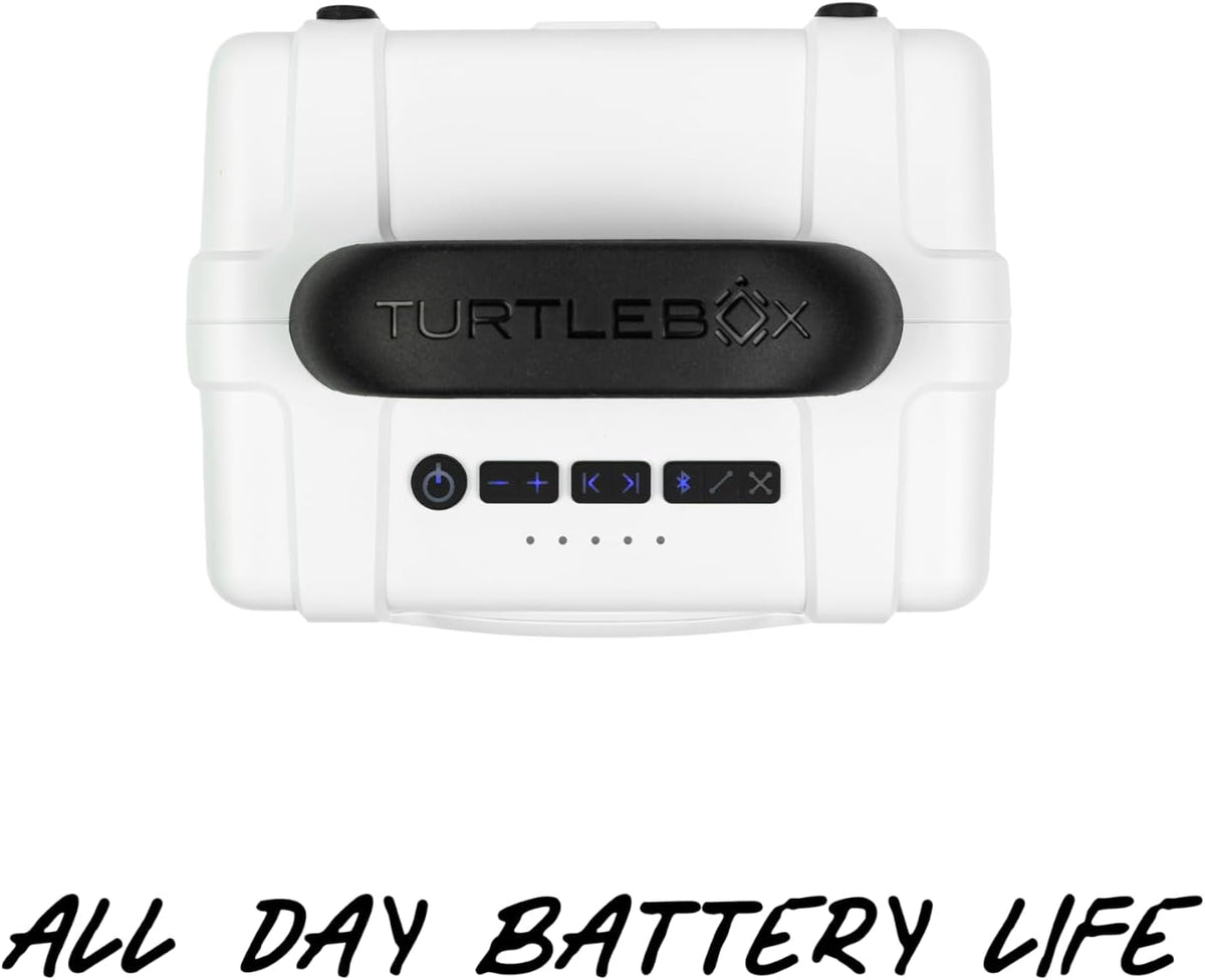 Turtlebox Cub - Altavoz Bluetooth para exteriores, color blanco