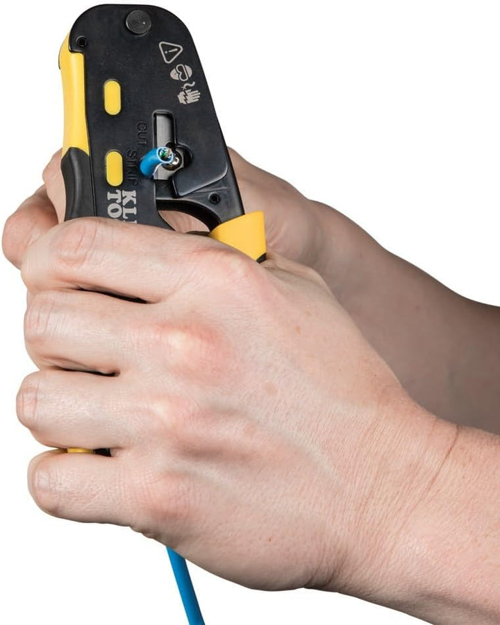 Klein Tools VDV226-110 Crimpadora de cables de datos modulares con...