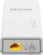 Kit de adaptador Powerline NETGEAR, enchufe de pared de 1000 Mbps, 1 puerto Ethernet Gigabit (PL1000-100PAS)