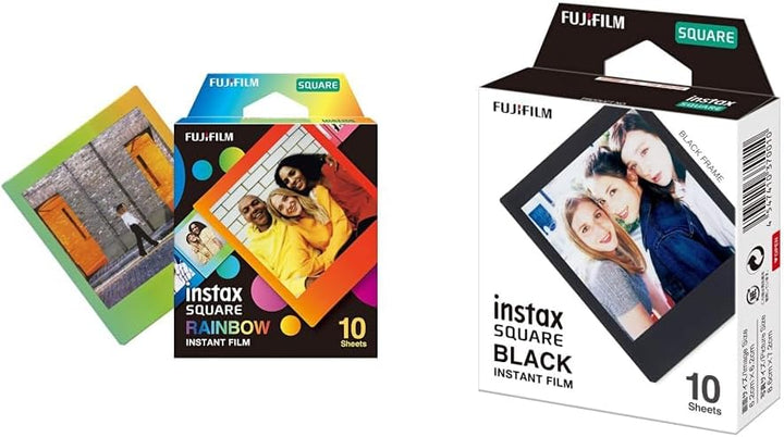 FUJIFILM instax Square Rainbow Film (10 exposiciones) y película ne...