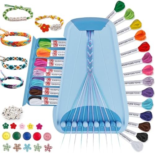 Maynacs Kit de fabricación de pulseras de la amistad para niñas de 8 a 12