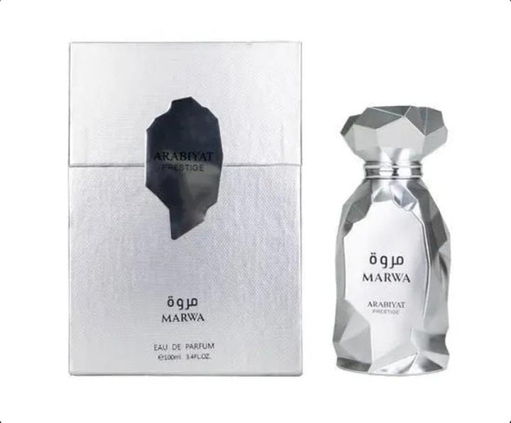 my perfumes Arabiyat Prestige Marwa Eau de Parfum, 3.4 fl oz, plata...